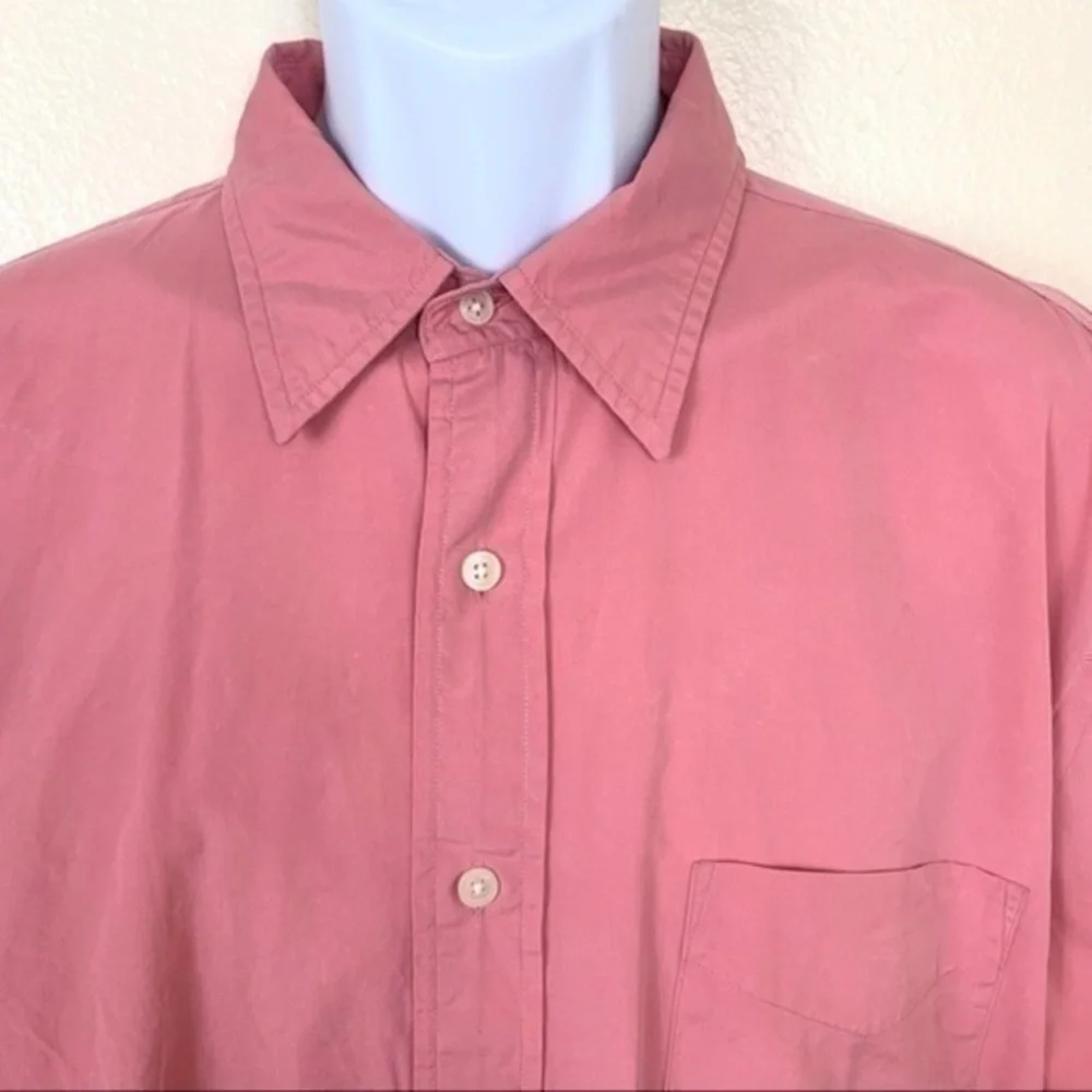 J.Crew Men’s shirt Red casual buttons down sz L